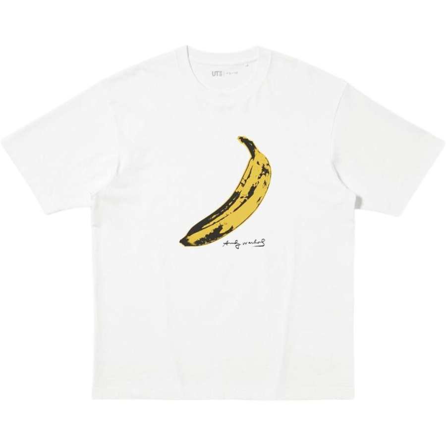 UNIQLO X Andy Warhol UT T Shirts Unisex White Crew Neck