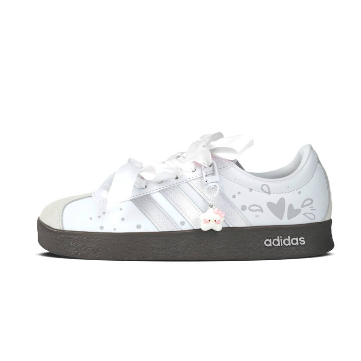 Adidas Adidas Vl Court Classic German Army Trainers Unisex Low Top White