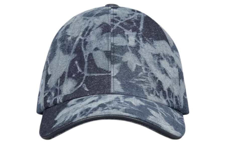 DIOR DIOR Cotton Baseball Caps Women's Dark Blue
