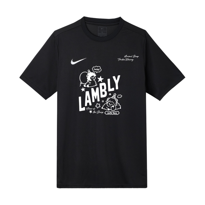 Nike Nike T Shirts Men's Black Crew Neck Moderate Straight Fit