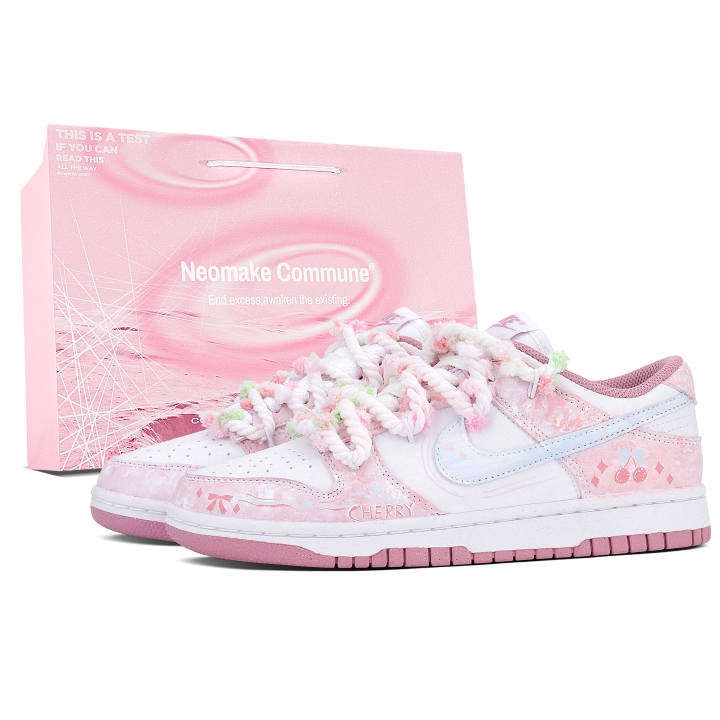 Nike Nike Dunk Skateboard Shoes Unisex Low Top Pink