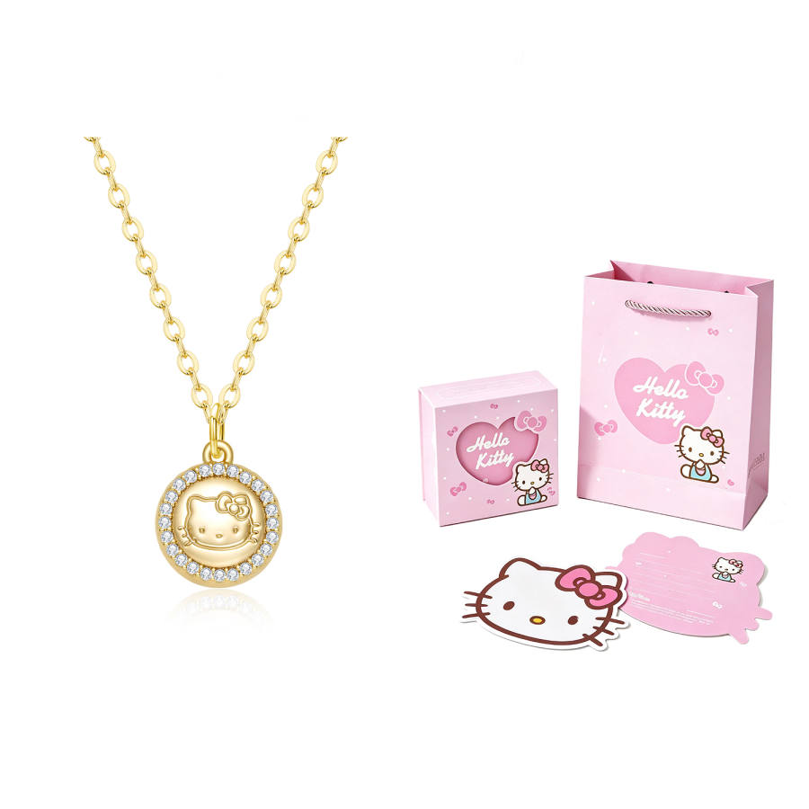 Sanrio X Hello Kitty Hello Kitty Artificial Gemstone Necklaces Women's