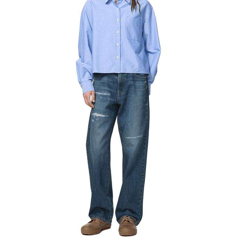 UNIQLO JWANDERSON Jeans Women's 66 Blue Moderate Straight Fit Pants