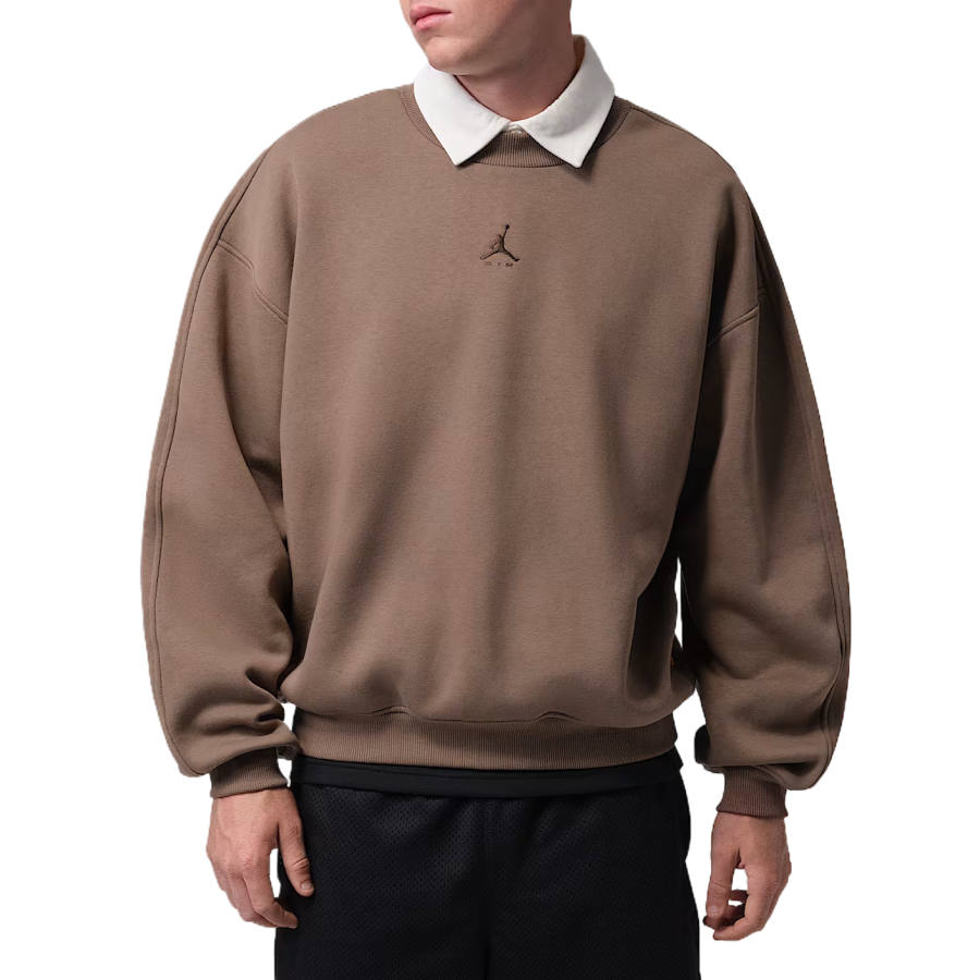 Jordan Jordan Brooklyn Sweatshirts Men's Palomino/Dark Ash Crew Neck Moderate