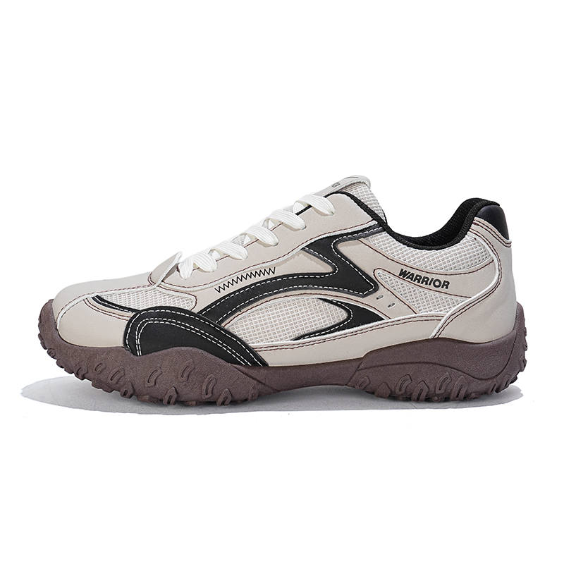WARRIOR Casual Shoes Men's Low Top Khaki Beige Black