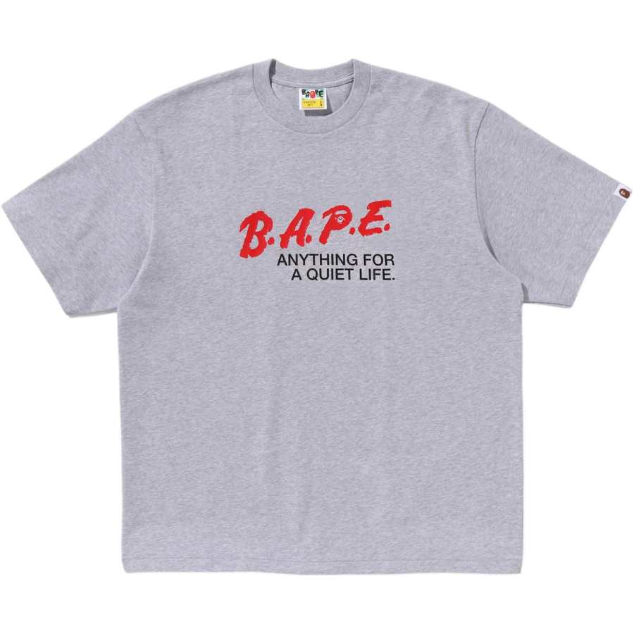 A BATHING APE FW26 T Shirts Unisex Crew Neck Straight Fit