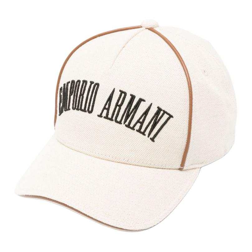 EMPORIO ARMANI Logo-embroidered Canvas Cap