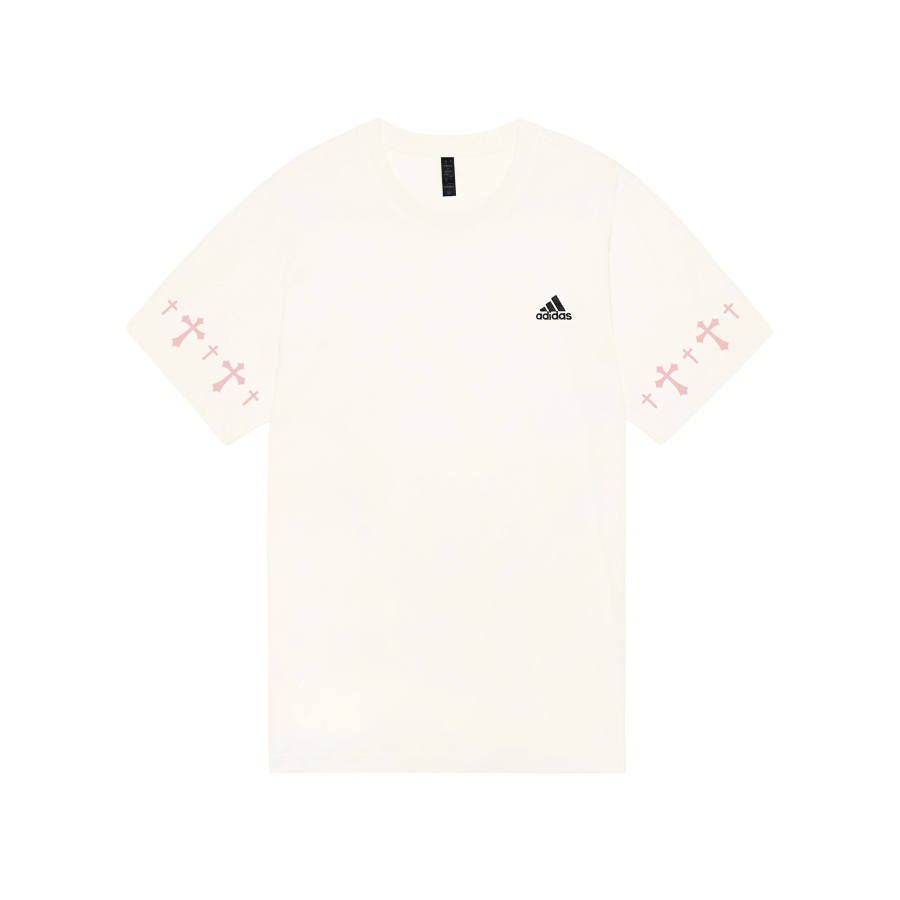 Adidas Adidas MUST HAVES T Shirts Unisex Ecru Crew Neck Moderate Straight Fit