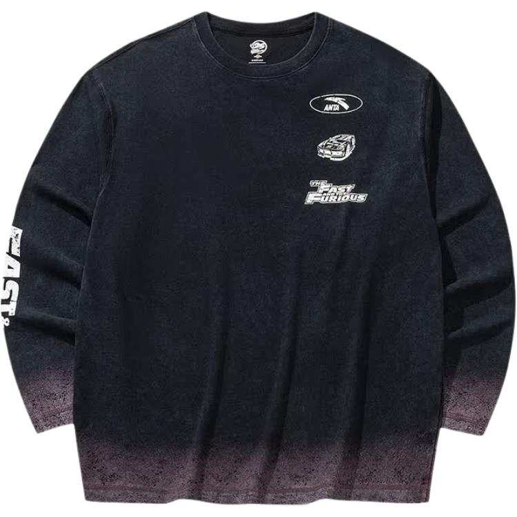 ANTA Life Collection T Shirts Unisex Black Crew Neck Moderate Straight Fit