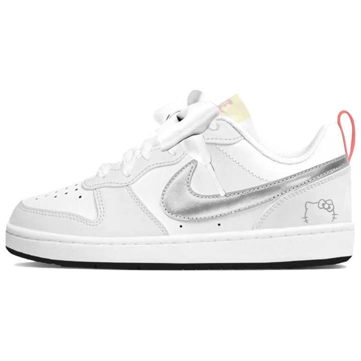 Nike Nike Court Borough 2 Skateboard Shoes Unisex Low Top Silver