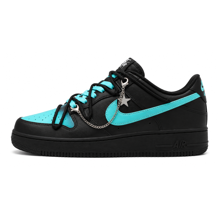 Nike Nike Air Force 1 Skateboard Shoes Unisex Low Top Cyan