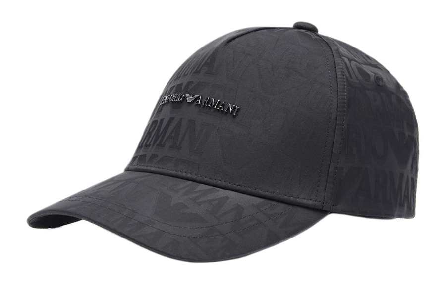 EMPORIO ARMANI Polyamide Baseball Caps Men's Black