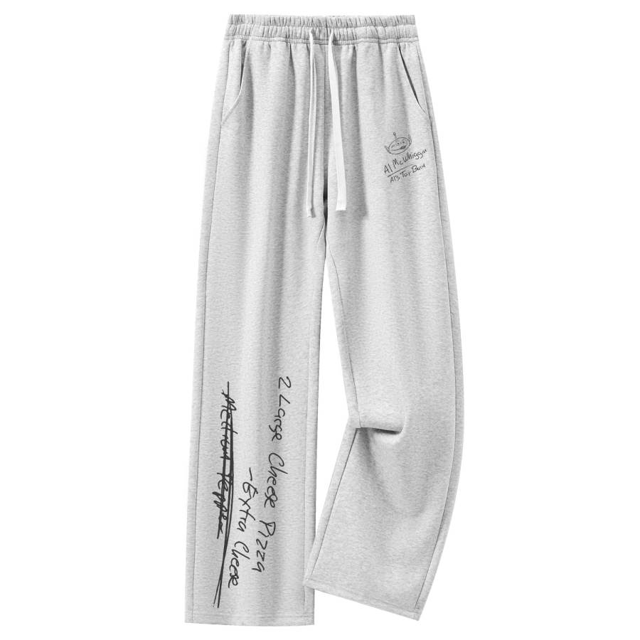 Disney Knitted Sweatpants Men's Thin Straight Fit Pants