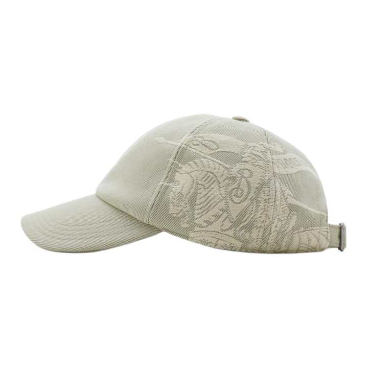 Burberry Burberry Cotton Baseball Caps Unisex Gray Green