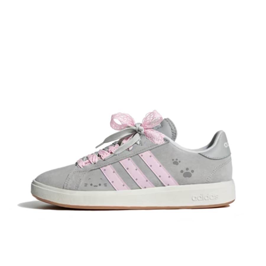 Adidas Adidas GRAND COURT Skateboard Shoes Women's Low Top Gray