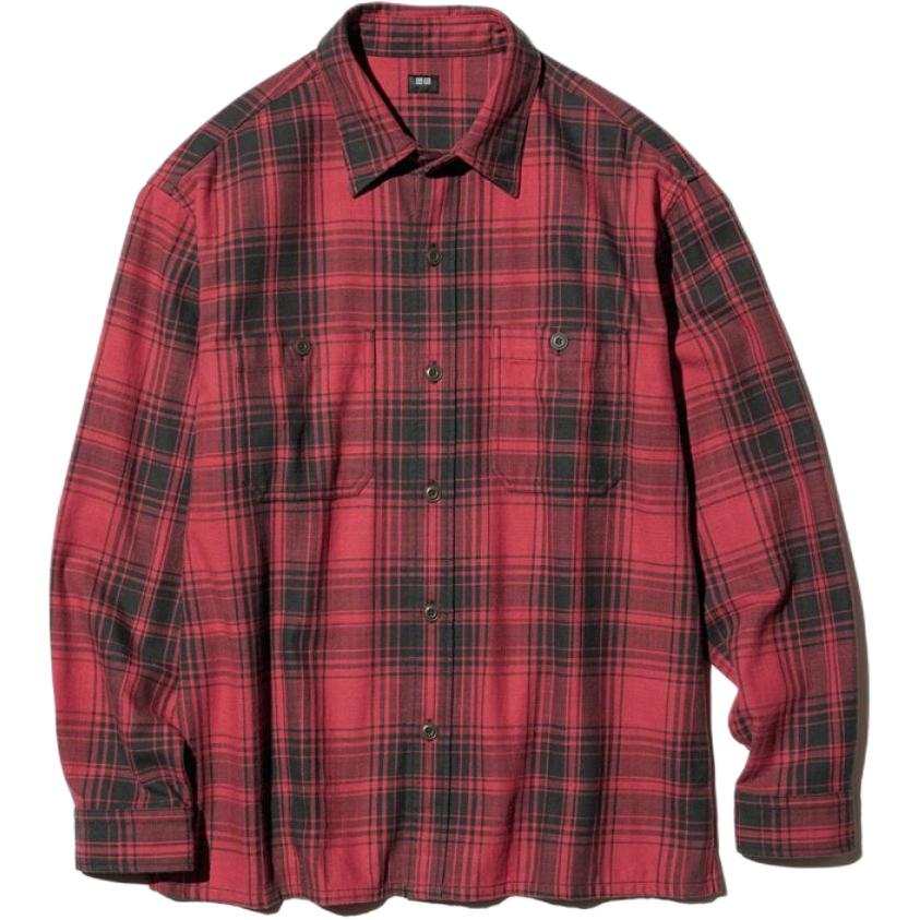 UNIQLO FW26 Shirts Men's Red Lapel Moderate