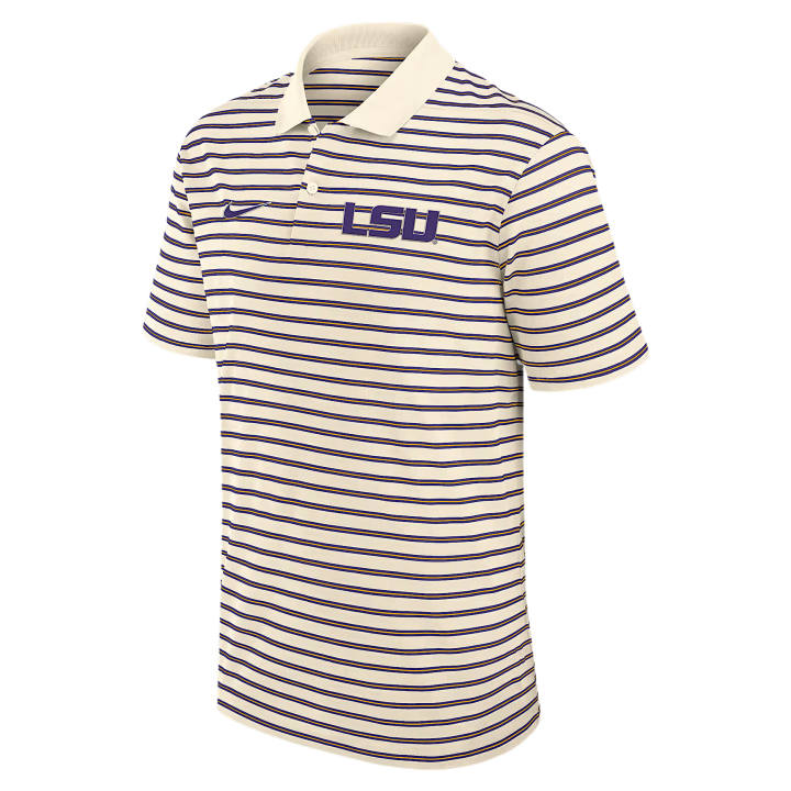 Nike Nike Dri Fit College Polo Shirts Men's Tan/Beige Polo Collar Moderate