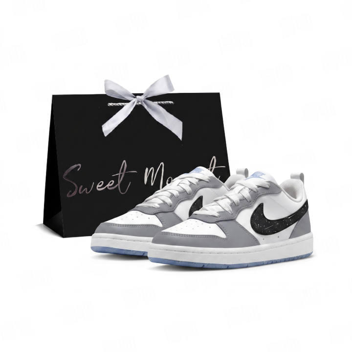 Nike Nike Court Borough Skateboard Shoes Unisex Low Top White/Blue/Gray