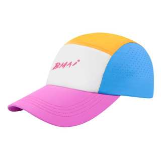 BMAI Polyester Baseball Caps Unisex White Pink Blue Yellow