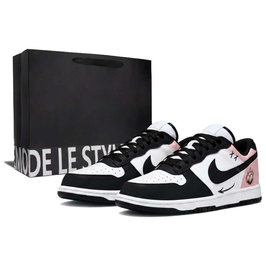 Nike Nike Big Skateboard Shoes Men's Low Top Black, Pink