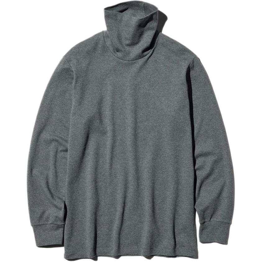 UNIQLO FW26 T Shirts Men's Dark Gray Lapel