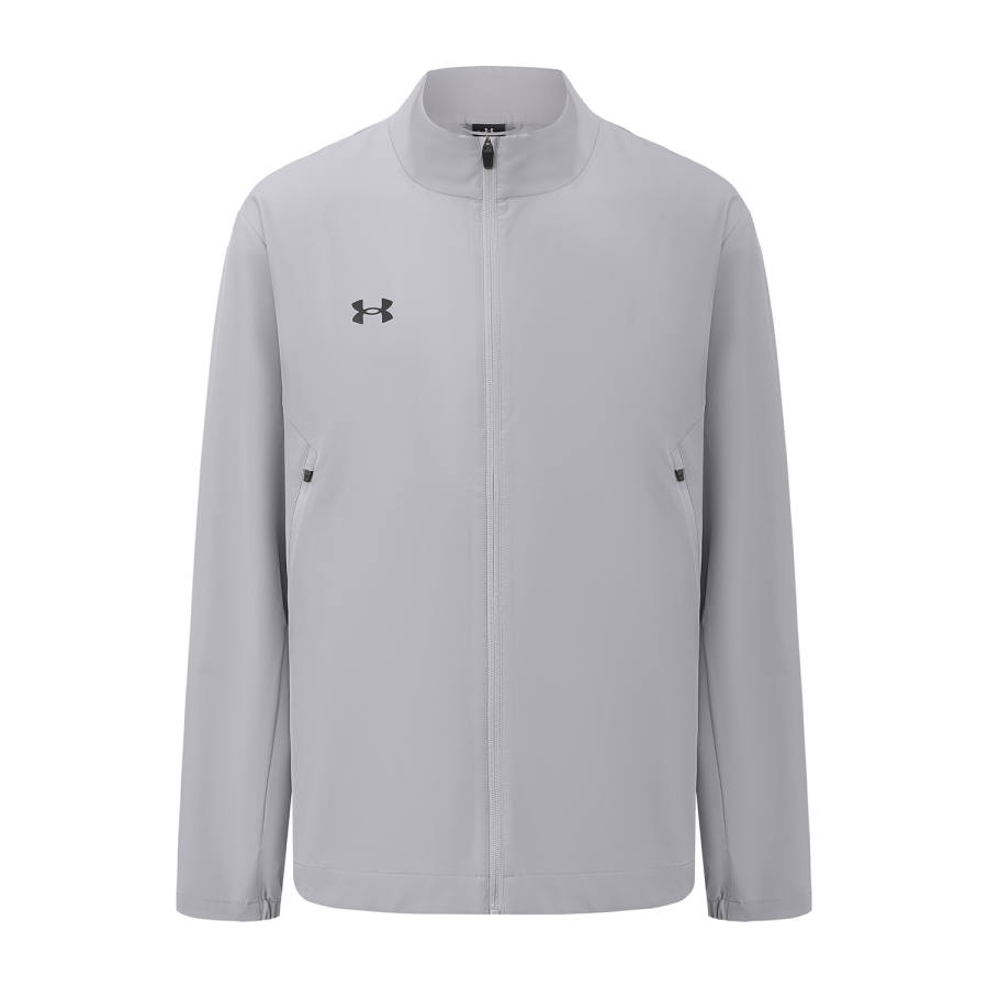 Under Armour Jackets Men's Gray Stand Collar Moderate Straight Fit