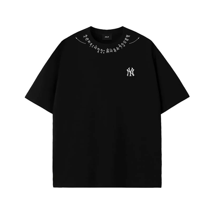 MLB MLB T Shirts Unisex Black Crew Neck Moderate
