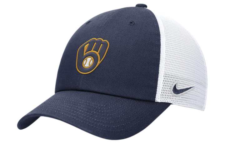 Nike Nike Cotton, Polyester Baseball Caps Men's Blue