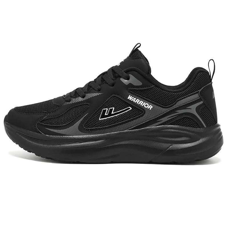 WARRIOR Running Shoes Unisex Low Top Ecru Orange Pink, Light Gray Dark Gray, Black