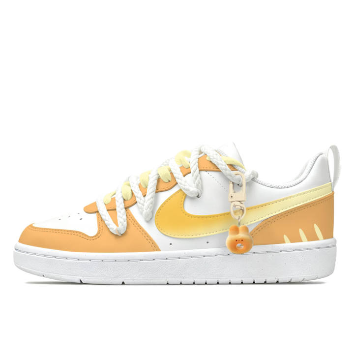 Nike Nike Court Borough Skateboard Shoes Unisex Low Top Orange