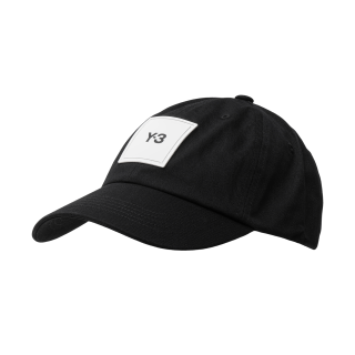 Y-3 Men Square Label Cap Black