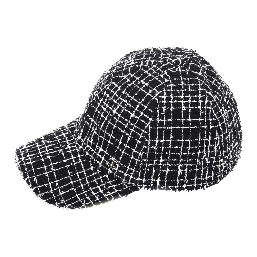 CHANEL CHANEL Cotton, Polyamide Baseball Caps Women's Black