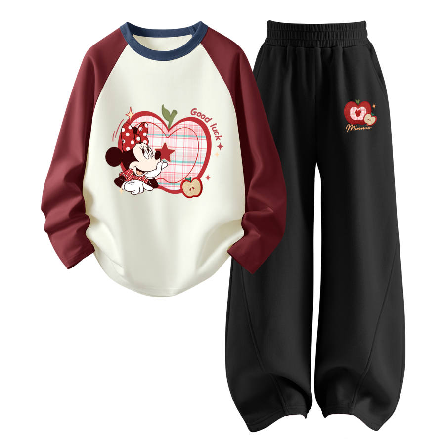 Disney Kids Casual Sportswear Crew Neck Thin Stretch Breathable