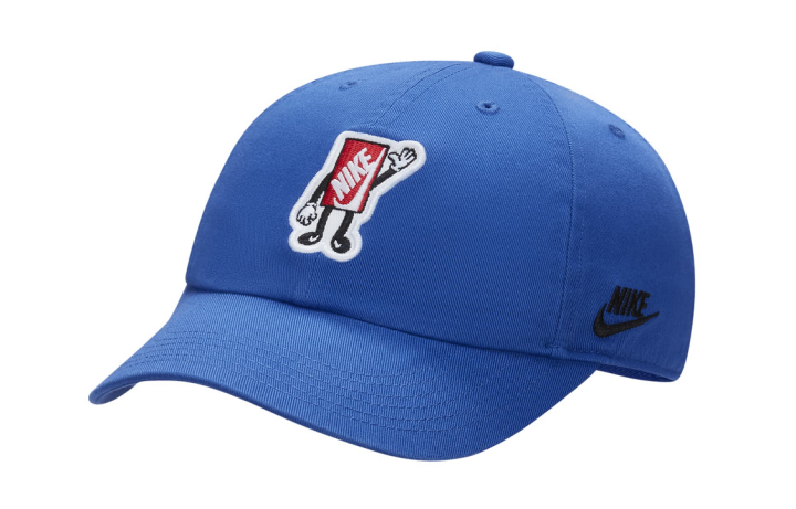 Nike Nike Embroidery Print Polyester, Cotton Baseball Caps Kids' Blue