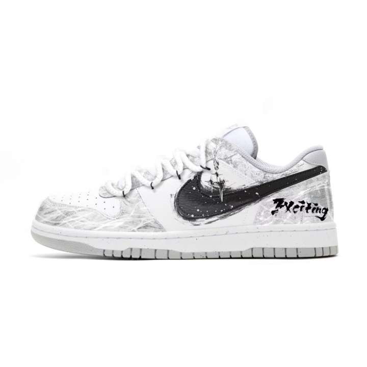 Nike Nike Big Skateboard Shoes Men's Low Top Gray
