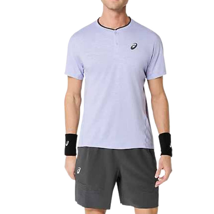 ASICS T Shirts Men's Sea Storm Crew Neck Moderate