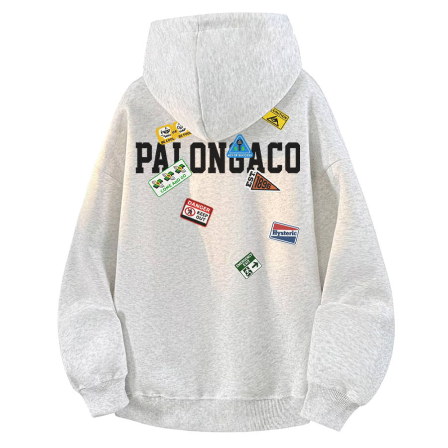 PAL ONGACO Sweatshirts Unisex Hooded Non Detachable Moderate Straight Fit