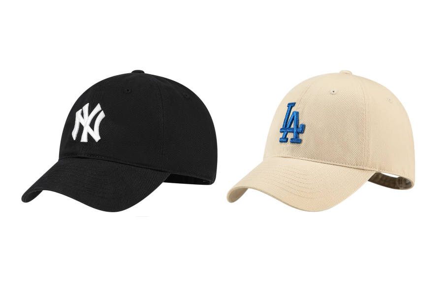 MLB MLB Cotton Baseball Caps Unisex Khaki+Black Combo Box Shopping Bag