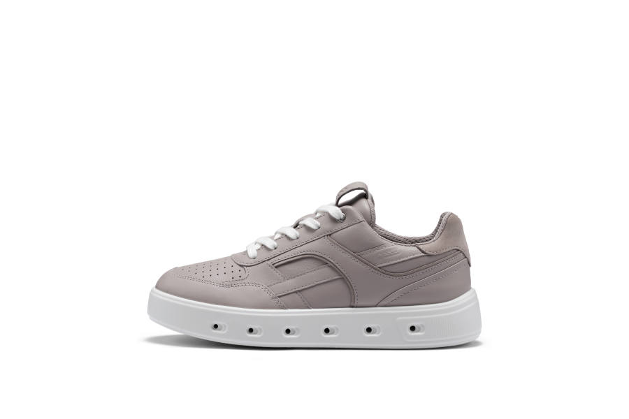 Ecco Street 720 Series Casual Shoes Women's Low Top Gray & White