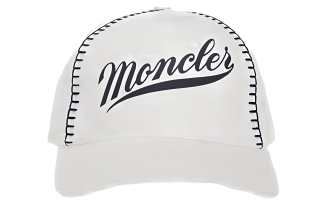 Moncler Logo Printed Contrast Stitched Baseball Cap