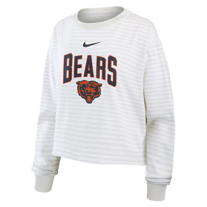 Nike Nike T Shirts Women's White/Gray Crew Neck Moderate