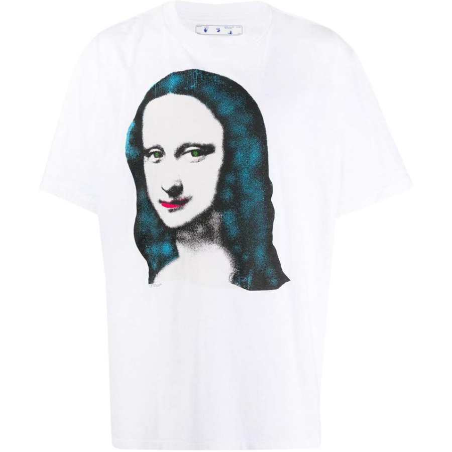 OFF-WHITE OFF WHITE T Shirts Men's White Crew Neck Moderate