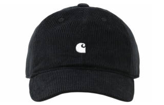 Carhartt WIP Embroidery Corduroy Baseball Caps Unisex Black