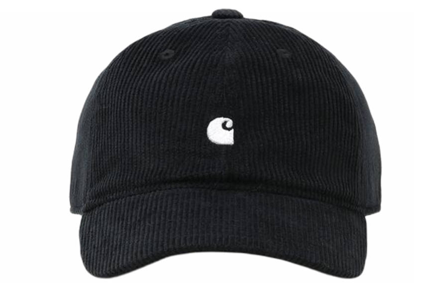 Carhartt WIP Embroidery Corduroy Baseball Caps Unisex Black
