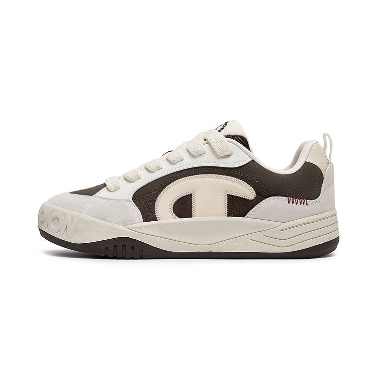 Champion Skateboard Shoes Men's Low Top Baroque Brown/Milk White