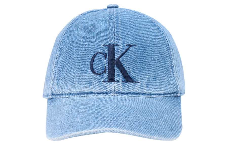 CALVIN KLEIN Cotton Baseball Caps Unisex Blue