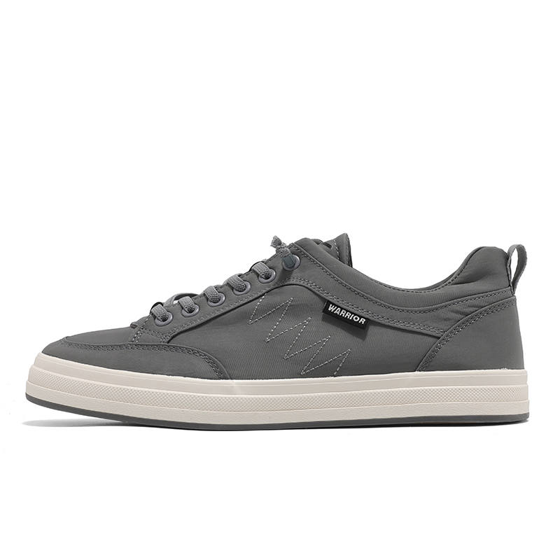 WARRIOR WARRIOR Skateboard Shoes Men's Low Top Gray, Khaki