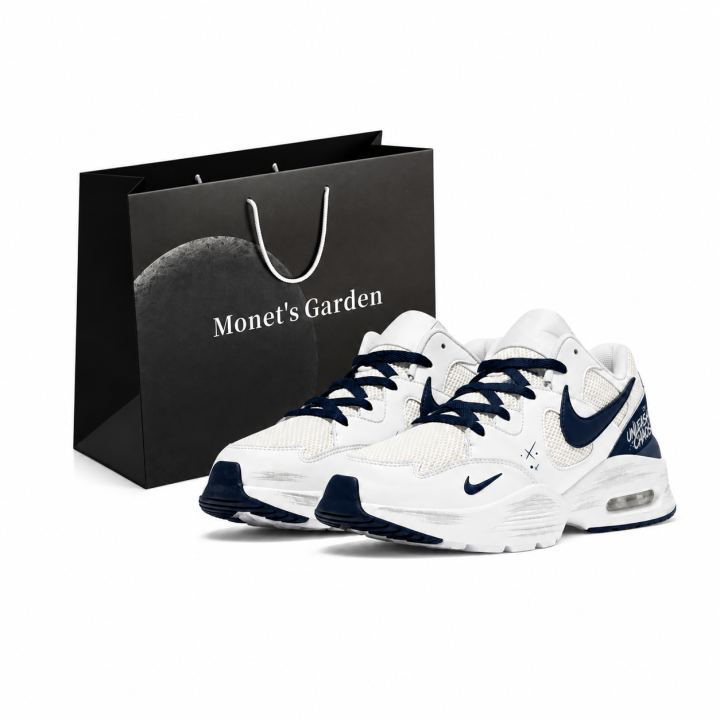 Nike Nike Air Max Fusion Running Shoes Men's Low Top White/Gray/Navy Blue