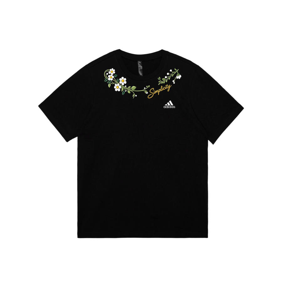 Adidas Adidas MUST HAVES T Shirts Unisex Black Crew Neck Moderate Straight Fit