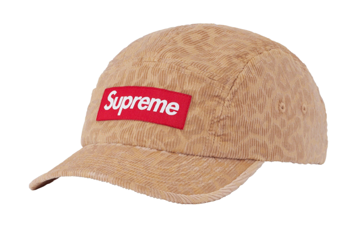Supreme Supreme Leopard Corduroy Camp Cap